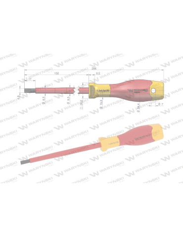 WKRĘTAK PŁASKI IZOLOWANY 6X150 Waryński
WMW042 2