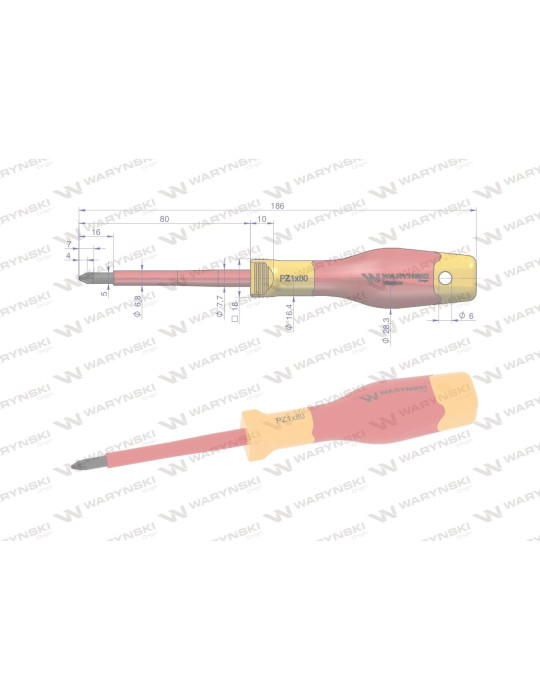 WKRĘTAK PZ1 80MM IZOLOWANY Waryński
WMW046