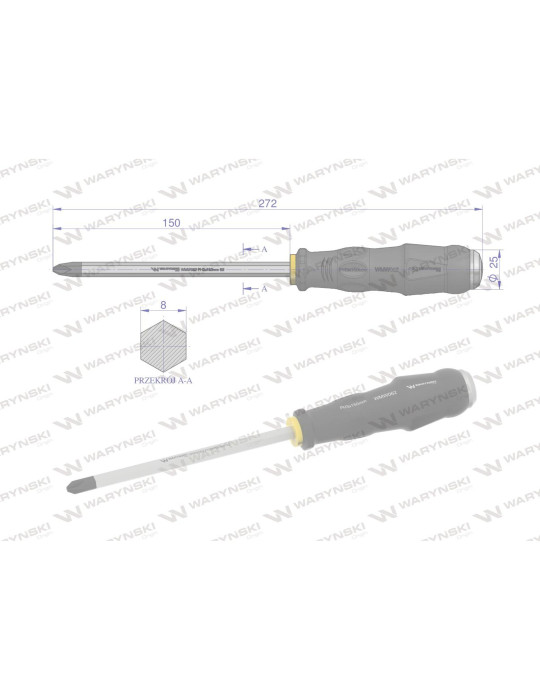 WKRĘTAK DO POBIJANIA PH3X150MM Waryński
WMW062