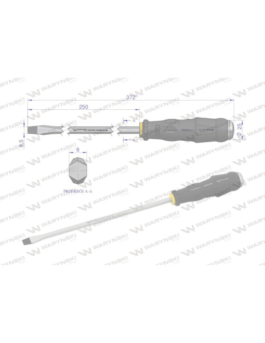 WKRĘTAK DO POBIJANIA  8,5X250MM Waryński
WMW060