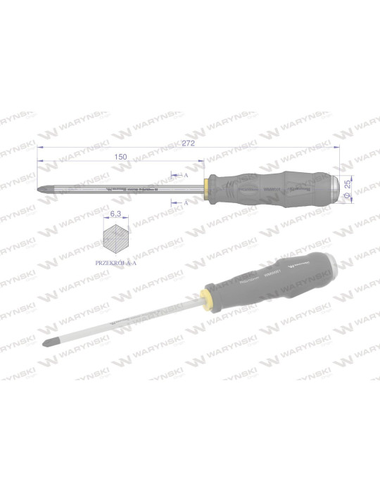 WKRĘTAK DO POBIJANIA  PH2X150MM Waryński
WMW061