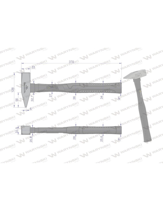 MŁOTEK ŚLUSARSKI 800G WARYŃSKI
WMM108