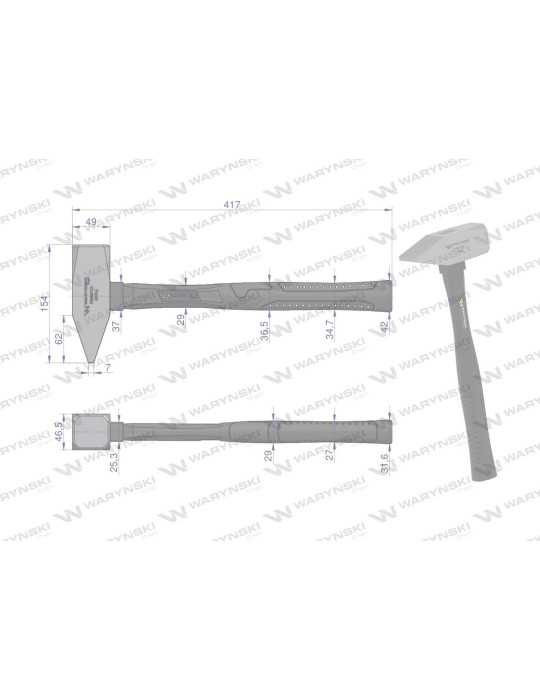 MŁOTEK ŚLUSARSKI 2000G WARYŃSKI
WMM120
