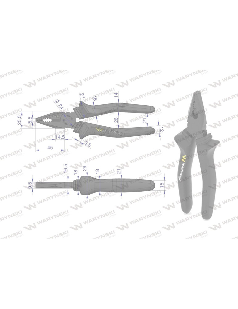 SZCZYPCE UNIWERSALNE 180MM WARYŃSKI
WMP002