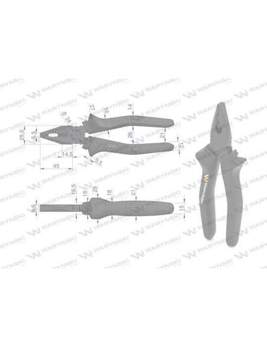 SZCZYPCE UNIWERSALNE 180MM WARYŃSKI
WMP002