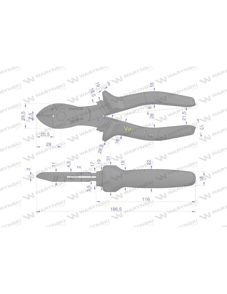 SZCZYPCE DO CIĘCIA KABLI 180 WARYŃSKI
WMP039
