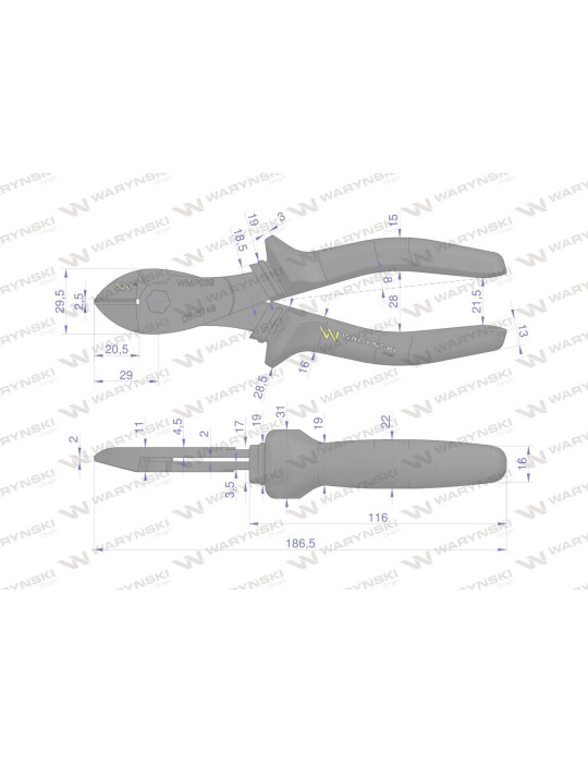 SZCZYPCE DO CIĘCIA KABLI 180 WARYŃSKI
WMP039

