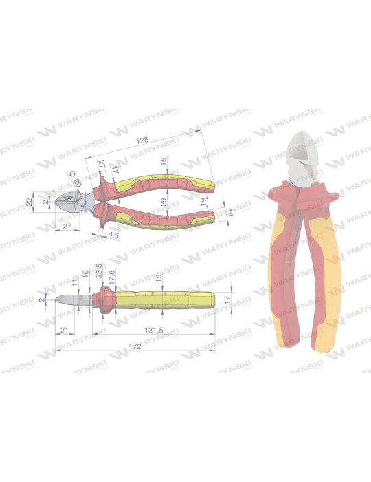 SZCZYPCE IZOLOWANE BOCZNE 160 MM Waryński
WMP014
