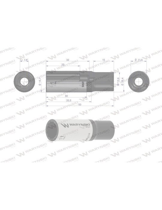 NASADKA DWUNASTOKĄTNA 1/4"11MM DŁUGA Waryński
WMN234
