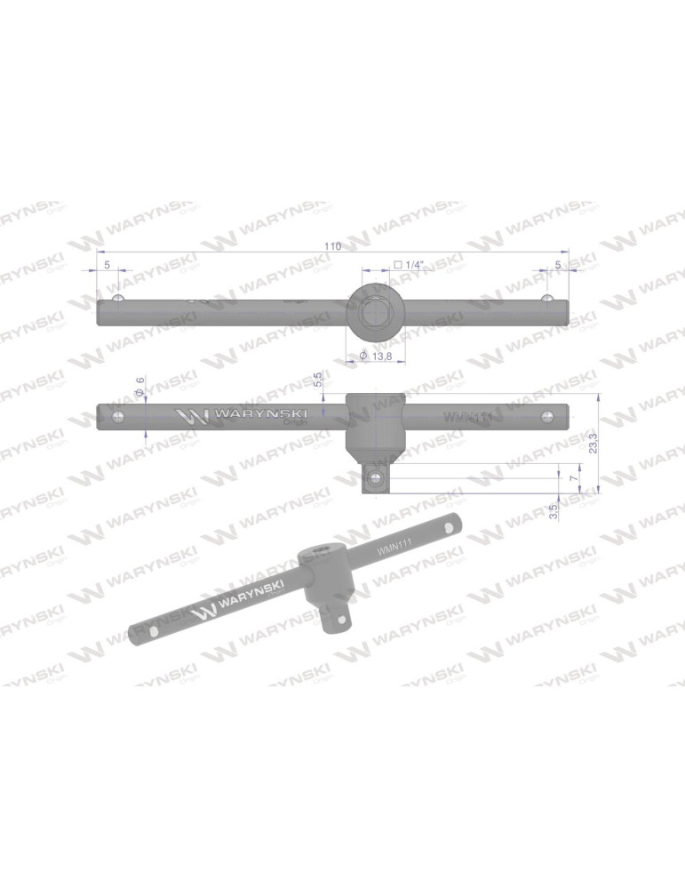 POKRĘTŁO TYPU T.1/4 DO NASADEK WKRĘT.Waryński
WMN111
