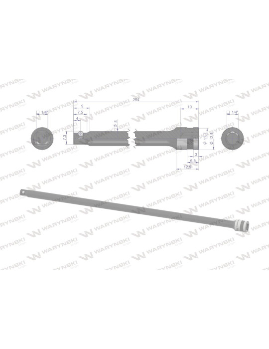 PRZEDŁUŻKA 1/4" 250MM WARYŃSKI
WMN128
