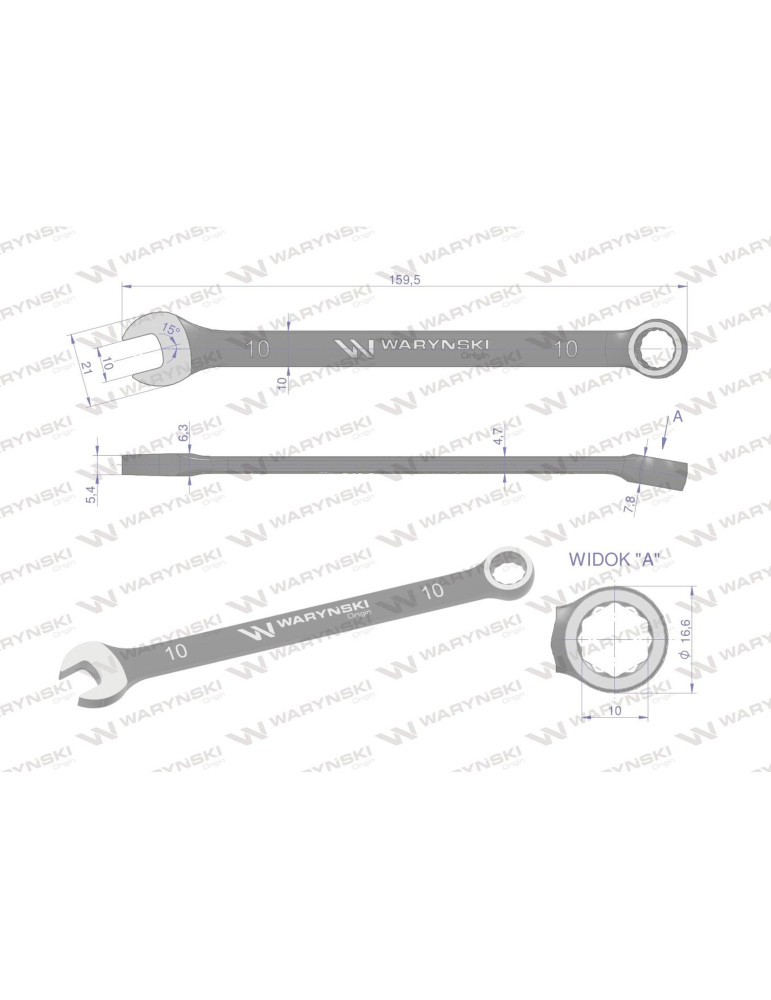 KLUCZ PŁASKO-OCZKOWY 10MM STANDART Waryński
WMK020
