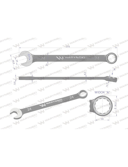 KLUCZ PŁASKO-OCZKOWY 24MM STANDART Waryński
WMK034
