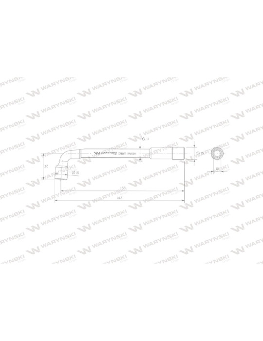 KLUCZ FAJKOWY 10MM DWUNASTOKĄTNY
WMK011