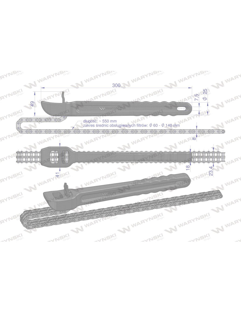 KLUCZ DO FILTRÓW ŁAŃCUCH WARYŃSKI
wmk159
