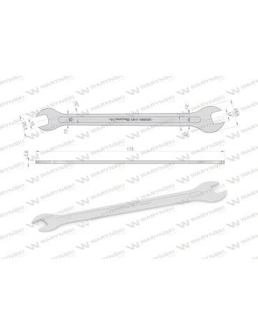 KLUCZ ULTRA PŁASKI10X11mm
WMK001 2