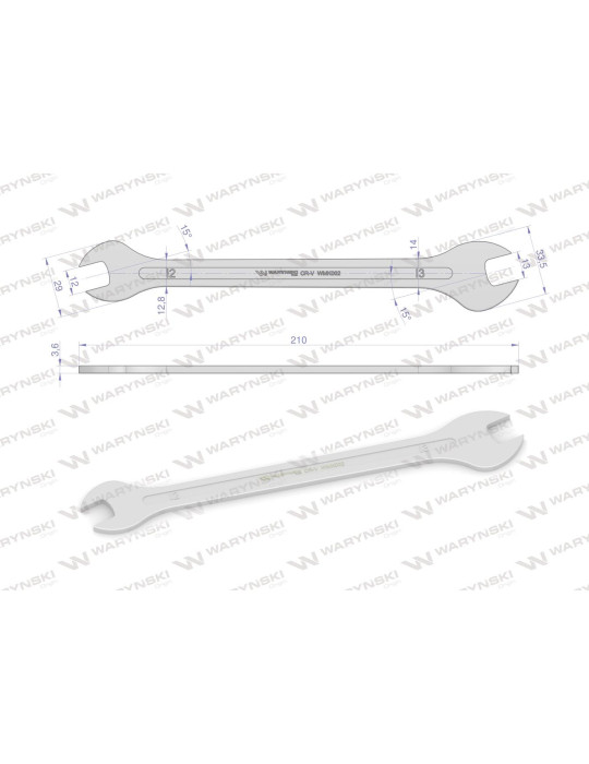 KLUCZ ULTRA PŁASKI 12X13MM
WMK002