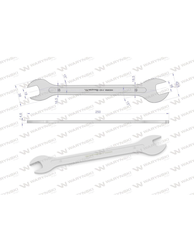 KLUCZ ULTRA PŁASKI 18X19MM
WMK004