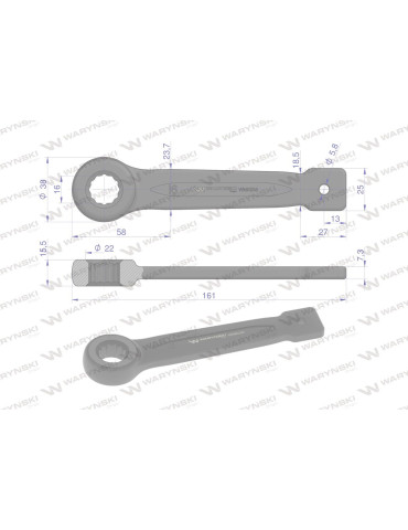 KLUCZ OCZKOWY DO POBIJANIA 16MM
WMK035
 2