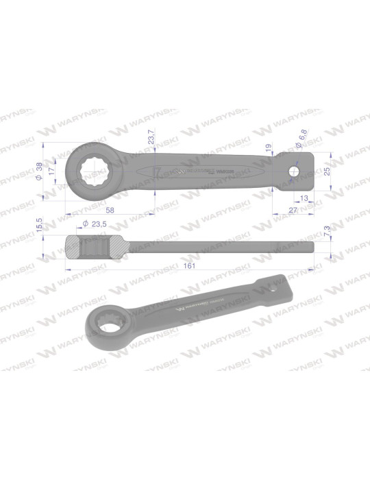 KLUCZ OCZKOWY DO POBIJANIA 17MM
WMK036
