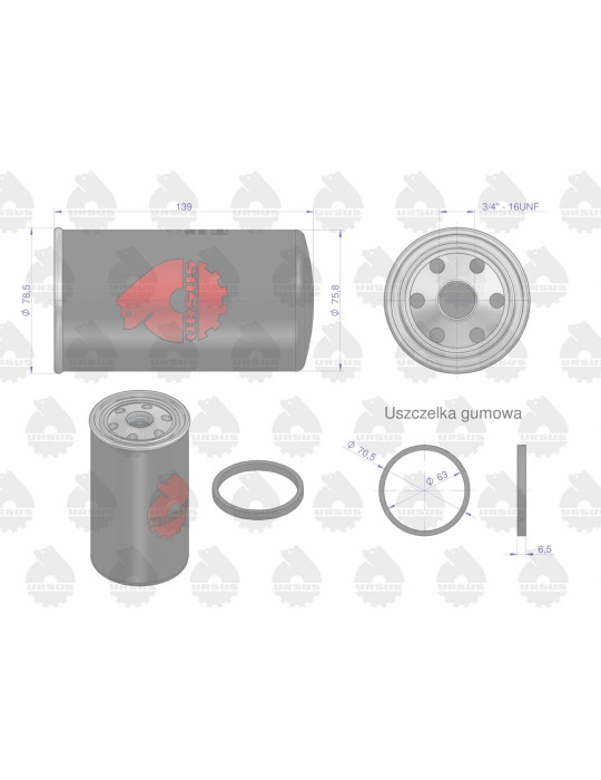 FILTR OLEJU 
MF3/3P 
OP647/1 FILTRON

PP492 WF SĘDZISZÓW
92149E WIX
SP4027 SF
SO475 HIFI
P554408 DONALDSON
AL185