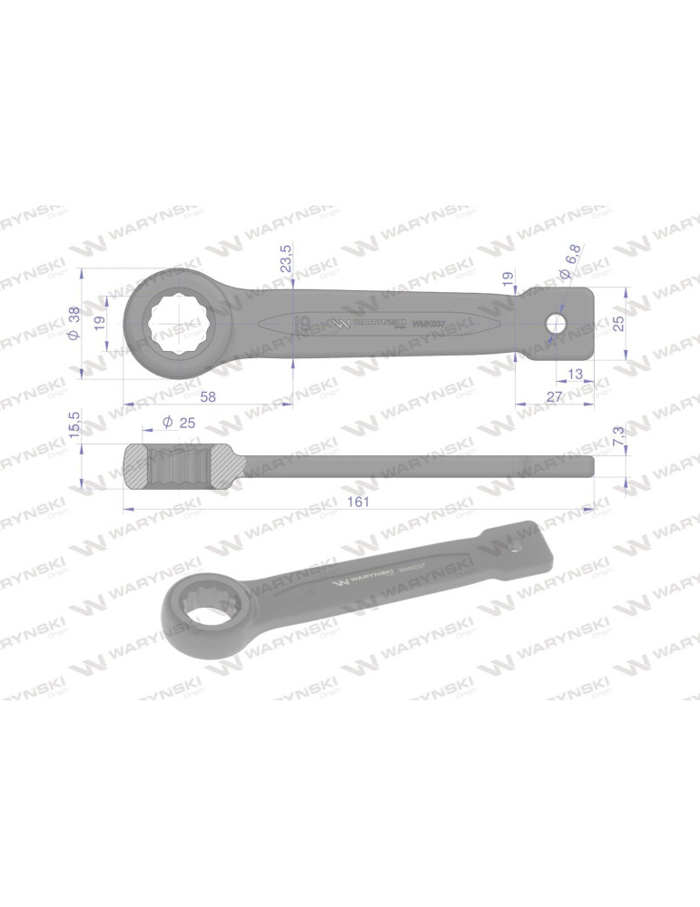 KLUCZ OCZKOWY DO POBIJANIA 19MM
WMK037
