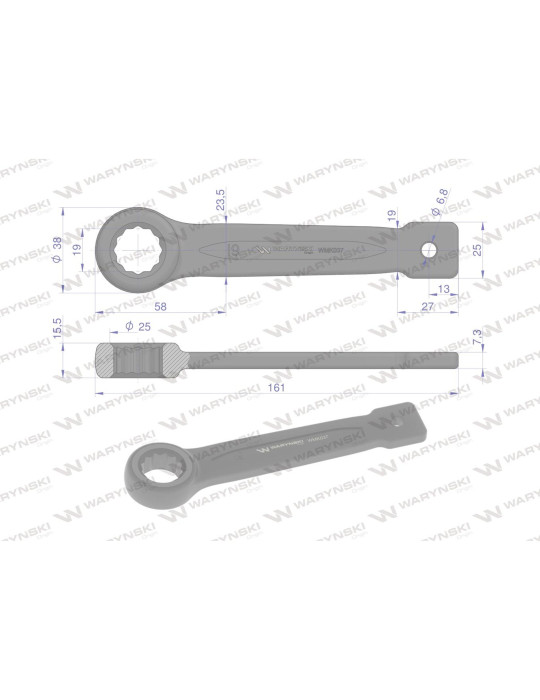 KLUCZ OCZKOWY DO POBIJANIA 19MM
WMK037
