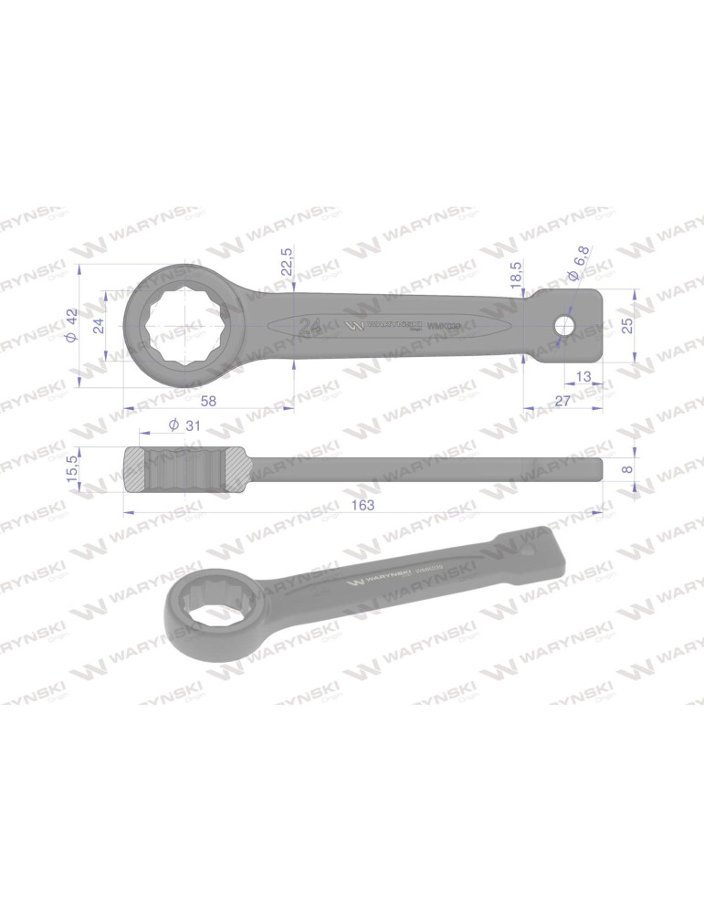 KLUCZ OCZKOWY DO POBIJANIA 24MM
WMK039
