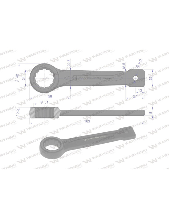 KLUCZ OCZKOWY DO POBIJANIA 24MM
WMK039
