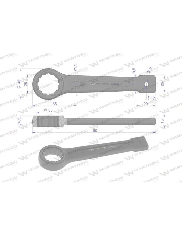 KLUCZ OCZKOWY DO POBIJANIA 28MM
WMK040