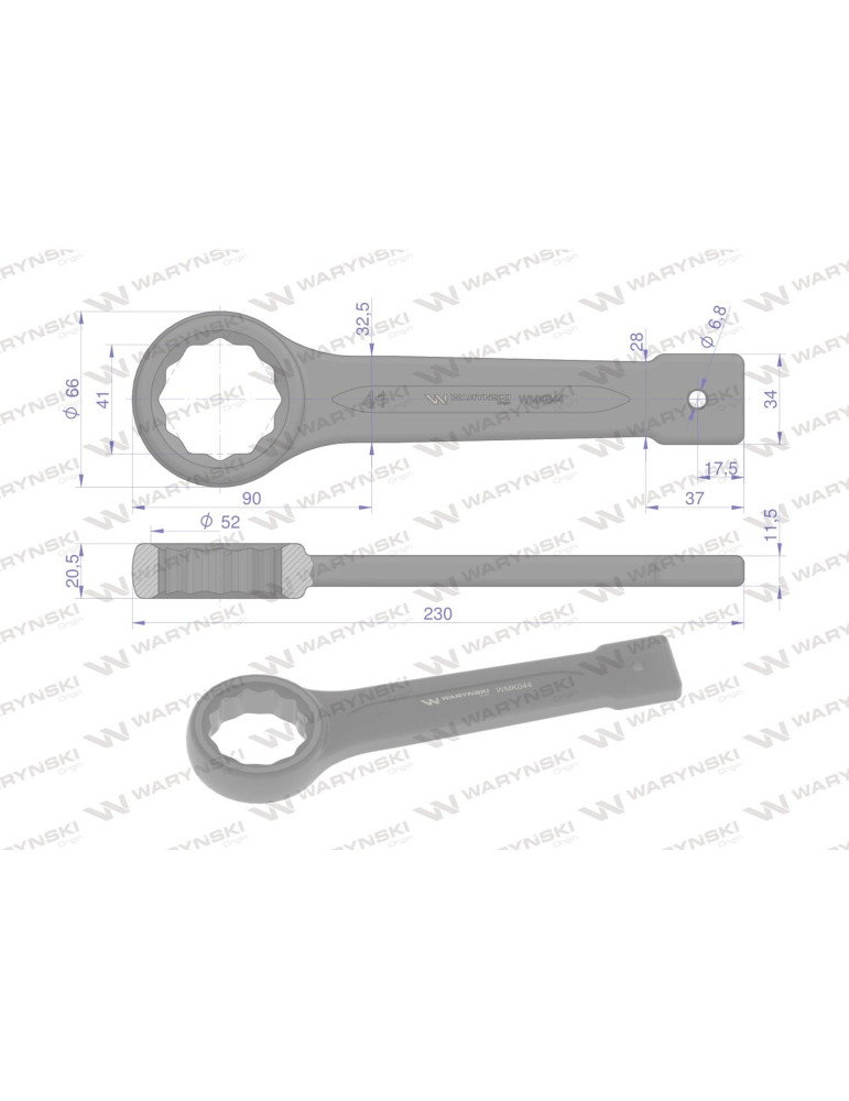 KLUCZ OCZKOWY DO POBIJANIA 41MM
WMK044
