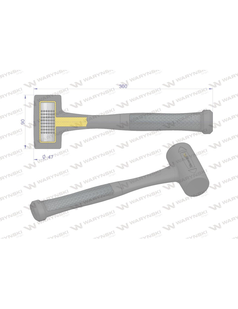 MŁOTEK GUMOWY 680G
WMM201
