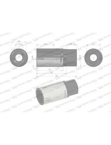 NASADKA DO ŚWIEC 21MM 1/2" WMN120 2