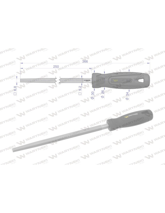 PILNIK KWADRATOWY 250MM WMF012