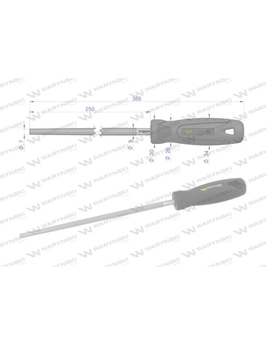 PILNIK OKRĄGŁY 250MM WMF015