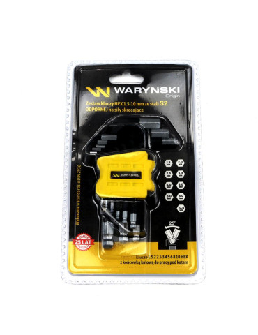 ZESTAW IMBUS 1,5-10MM WMK192
Zestaw kluczy HEX 1.5-10 mm ze stali S2 9el w uchwycie Waryński
Indeks WMK192 2