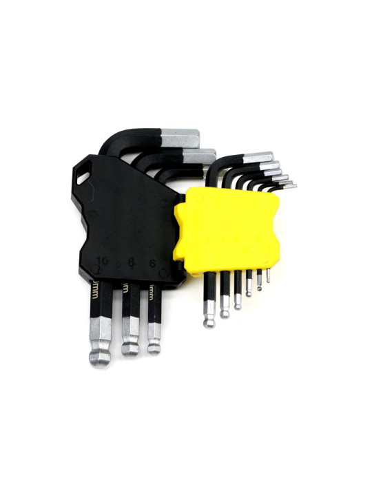 ZESTAW IMBUS 1,5-10MM WMK192
Zestaw kluczy HEX 1.5-10 mm ze stali S2 9el w uchwycie Waryński
Indeks WMK192