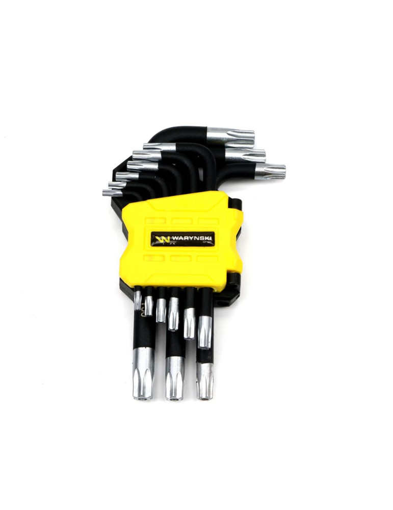ZESTAW TORX T10-T50 WMK194
Zestaw kluczy TORX T10-T50 ze stali S2 9el w uchwycie Waryński
Indeks WMK194