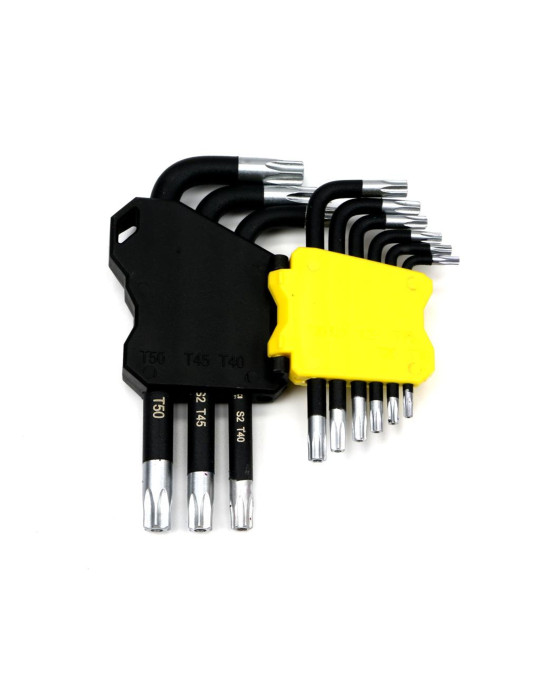 ZESTAW TORX T10-T50 WMK194
Zestaw kluczy TORX T10-T50 ze stali S2 9el w uchwycie Waryński
Indeks WMK194