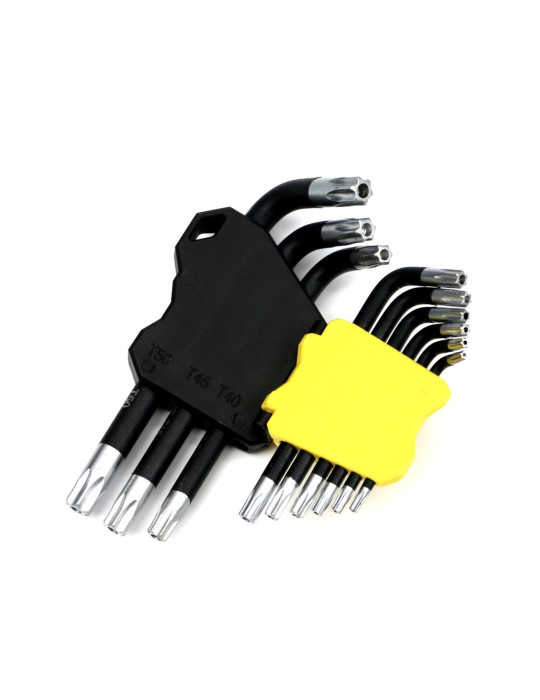 ZESTAW TORX T10-T50 WMK194
Zestaw kluczy TORX T10-T50 ze stali S2 9el w uchwycie Waryński
Indeks WMK194