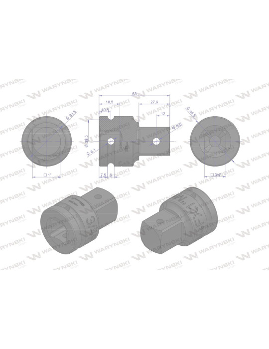 REDUKCJA UDAR 3/4"-1" WMU451
Adapter do kluczy udarowych 3/4 na 1" Waryński
Indeks WMU451
1803426800KR KRAMP
