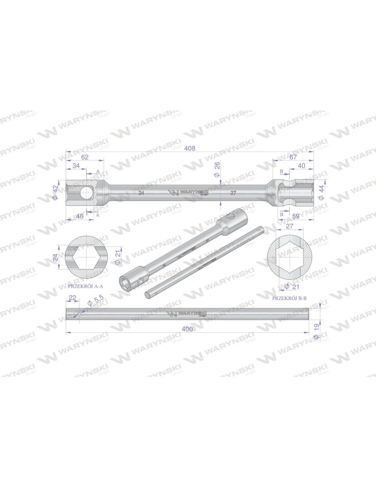 KLUCZ KRZYŻAKOWY DO KÓŁ 24X27MM
Klucz krzyżakowy do kół 24 x 27mm wzmocniony wkladany uchwyt Waryński
Indeks WMK064