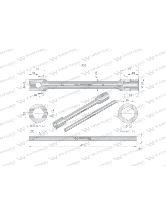 KLUCZ KRZYŻAKOWY DO KÓŁ 24X27MM
Klucz krzyżakowy do kół 24 x 27mm wzmocniony wkladany uchwyt Waryński
Indeks WMK064