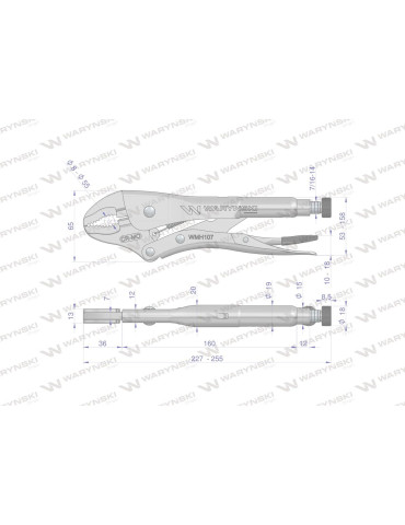 SZCZYPCE MORSA WYGIĘTE SZCZĘKI
Indeks WMH107
Szczypce zaciskowe (Morsa) ze stali CrMo 10" wygięte szczęki Waryński
 2