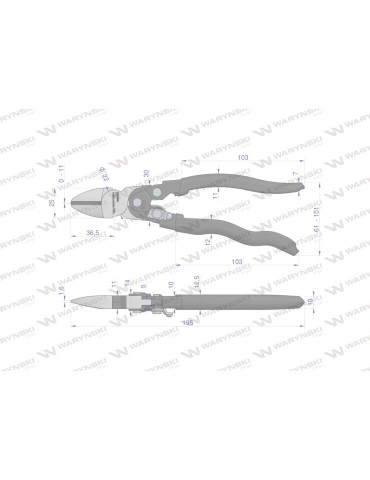SZCZYPCE DO CIECIA WZMOCNIONE
WMP051
Szczypce do cięcia chwyt wzmocniony przegubem Waryński
 2