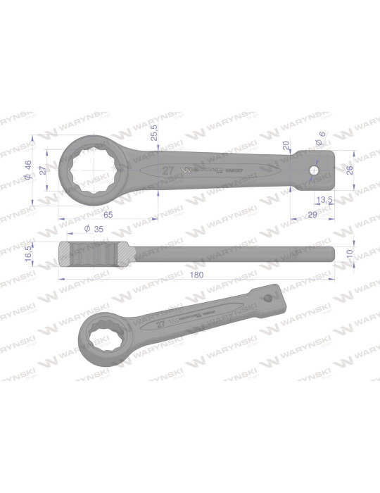 KLUCZ OCZKOWY DO POBIJANIA 27MM
WMK007
