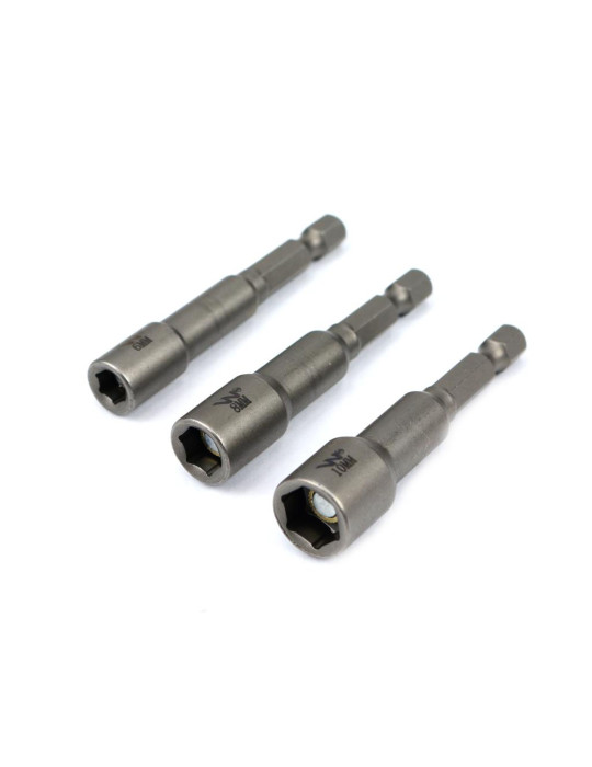 ZESTAW NASADEK NA WKRĘTARKĘ 
Zestaw nasadek z uchwytem narzedziowym 6. 8. 10 mm długość 65 mm Waryński
Indeks WMA160