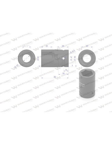 NASADKA UDAROWA 1" 33MM 
WMU144 2