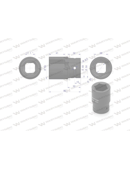 NASADKA UDAROWA 1" 36MM 
WMU146