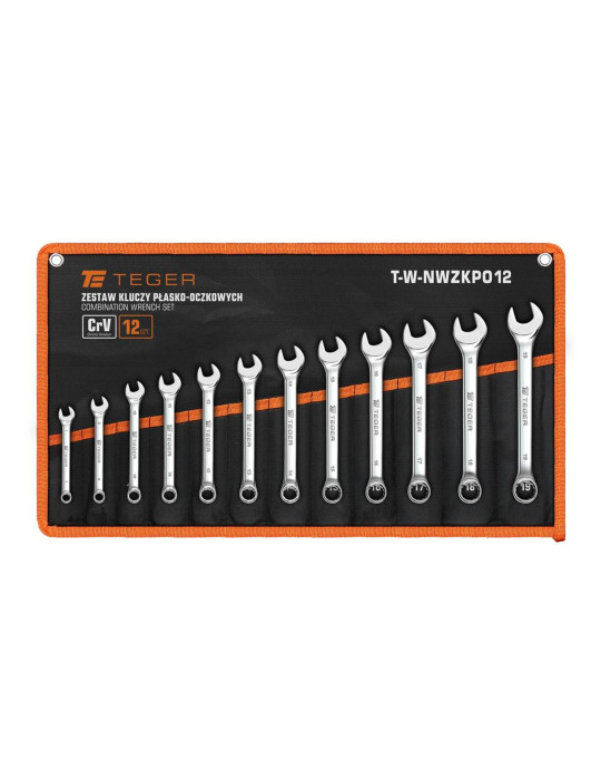 ZESTAW KLUCZY PŁASKOOCZ. TEGER 7-19 12szt.
Zestaw kluczy płasko-oczkowych 12 szt / TEGER
Indeks T-W-NWZKPO12
